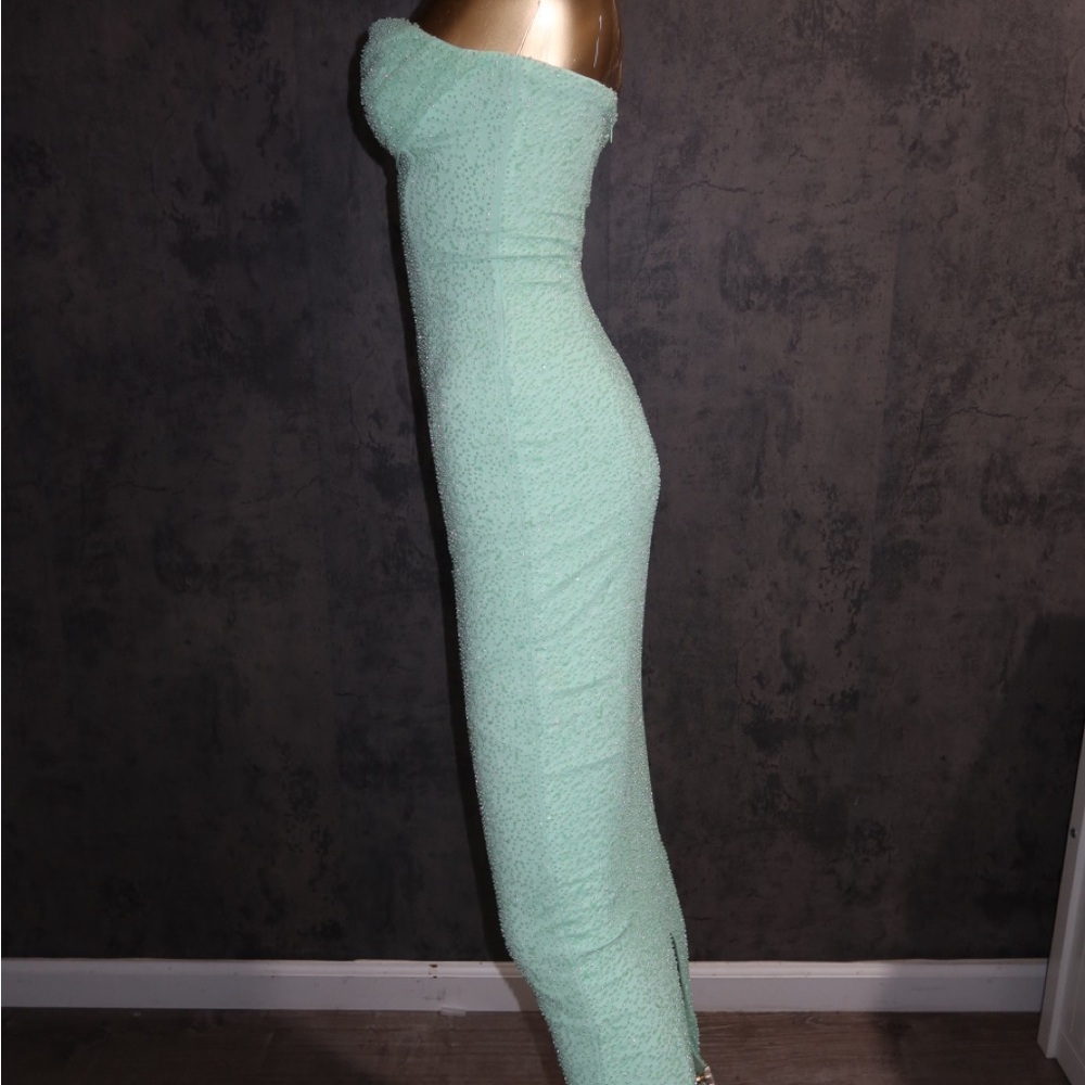 Oh Polly Strapless Mint Dress - Picture 4 of 10